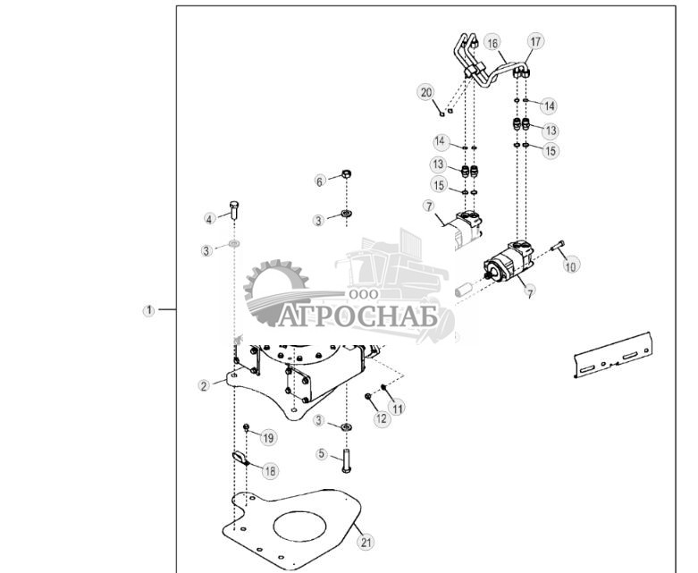 Комплект привода поворотного круга (с муфтой) (стандартный) - ST792260 712.jpg